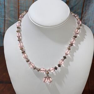 Vintage Faceted Crystal Necklace